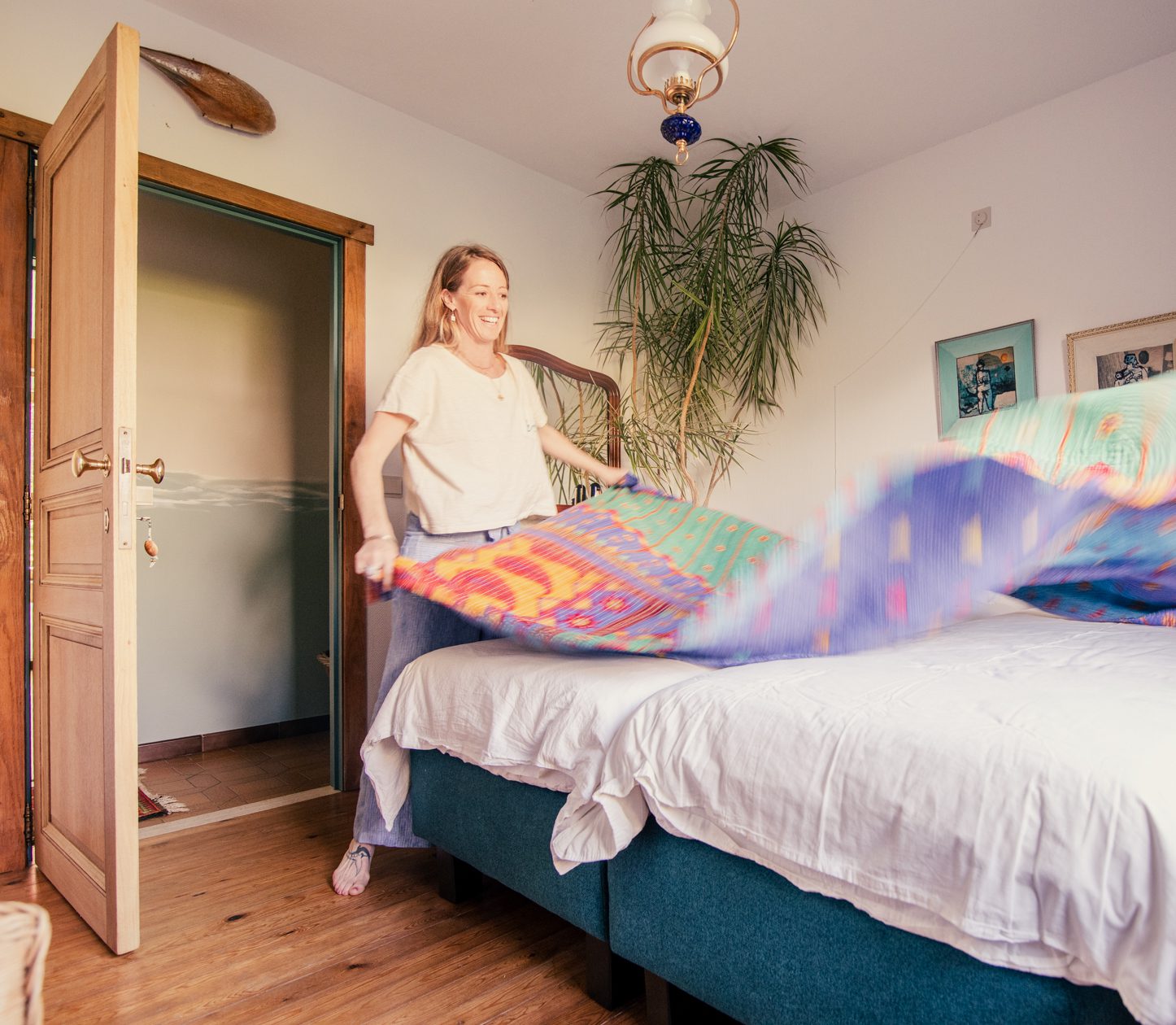 sophie dek bed op Villa Jacaranda